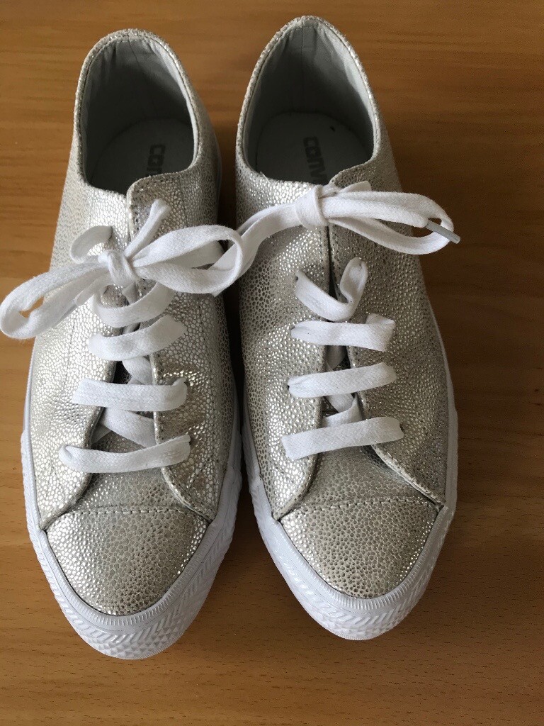 silver converse size 6